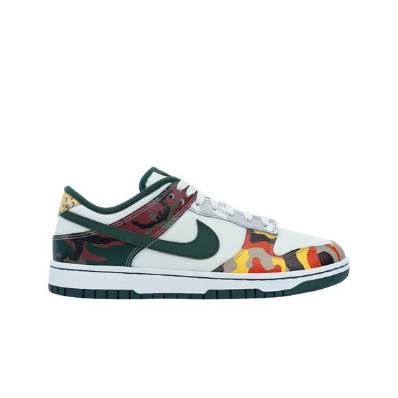 NIKE DUNK LOW SE SAIL MULTI CAMO DH0957-100 Sneakers Shoes Mens